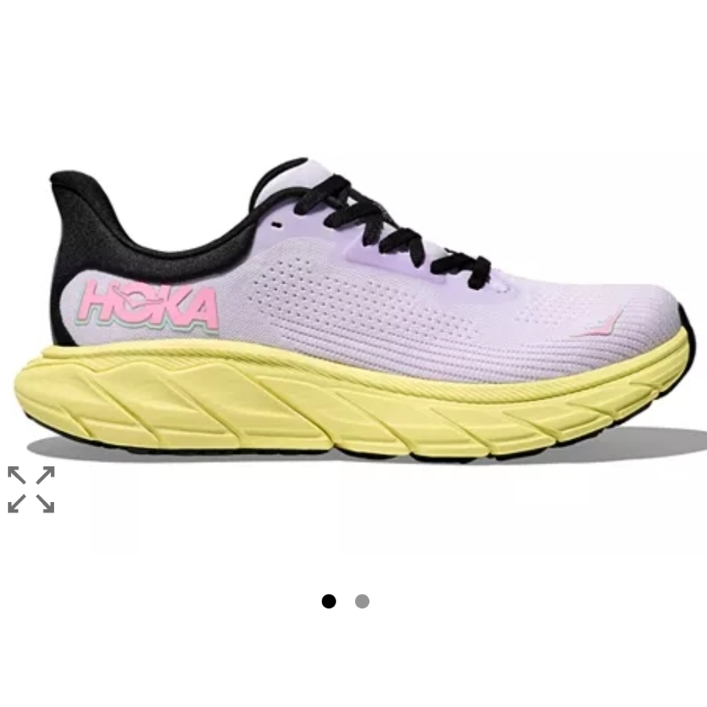 Hoka Women's Running Shoe in Lavender Pink & Lemon Yellow